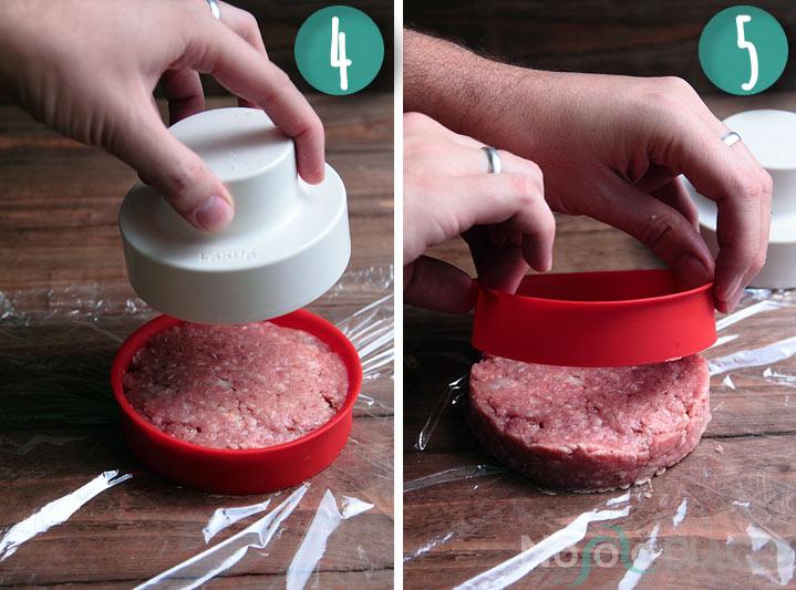 No solo dulces - Hamburguesa quesos franceses y pan de frutos secos Elaboracion