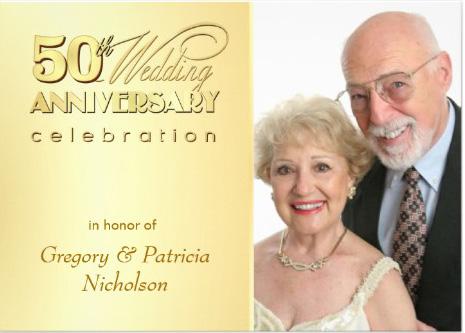 tarjetas para las Bodas de Oro