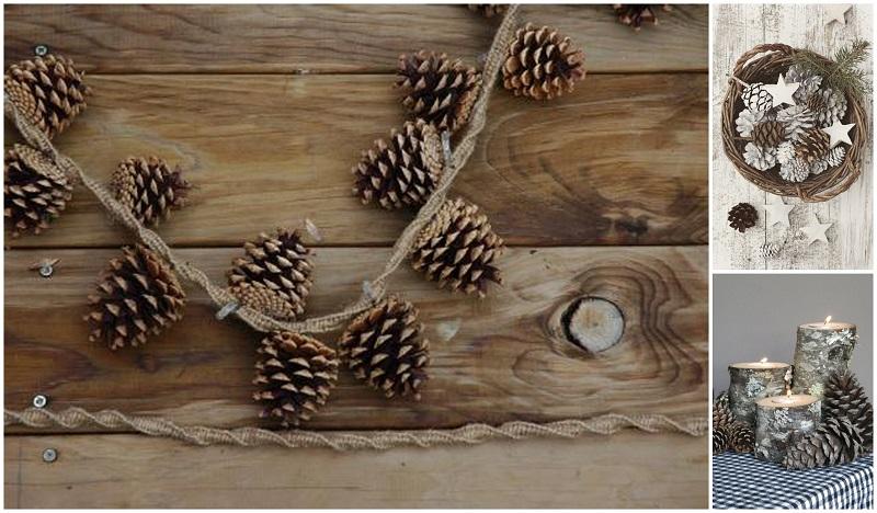 decoración con piñas 1