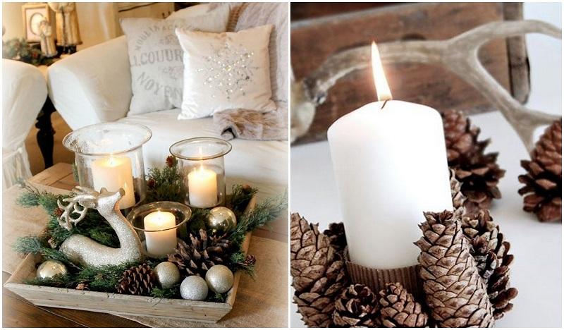 decoración con piñas 3