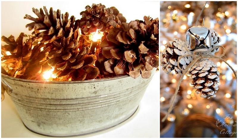 decoración con piñas 4