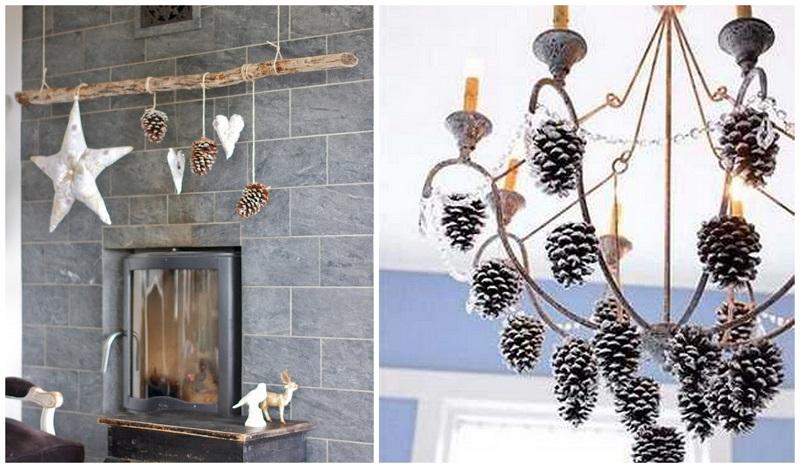 decoración de navidad con piñas 1