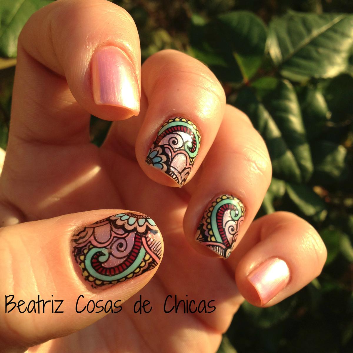 Roses Cosmetics, Infinity Nails....Reverse Stamping