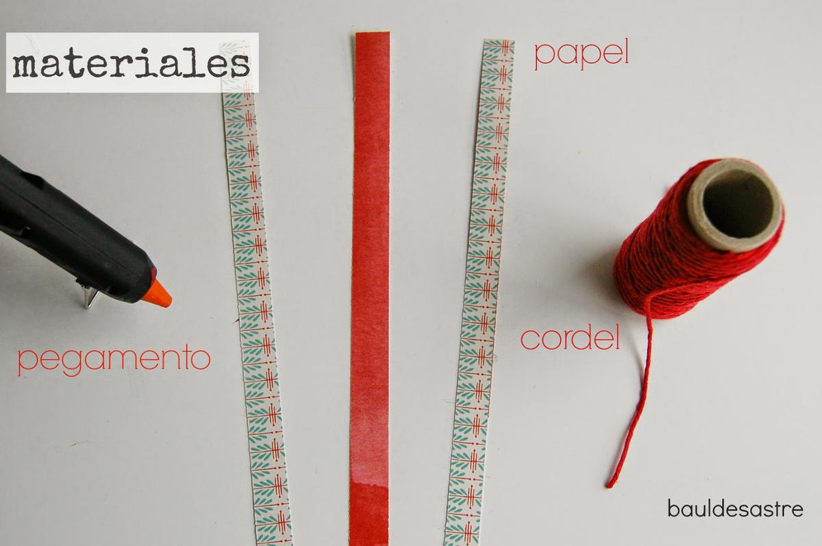 materiales corazón de papel