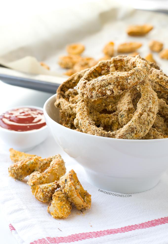 Aros de cebolla | danzadefogones.com #danzadefogones #vegano #vegana #receta