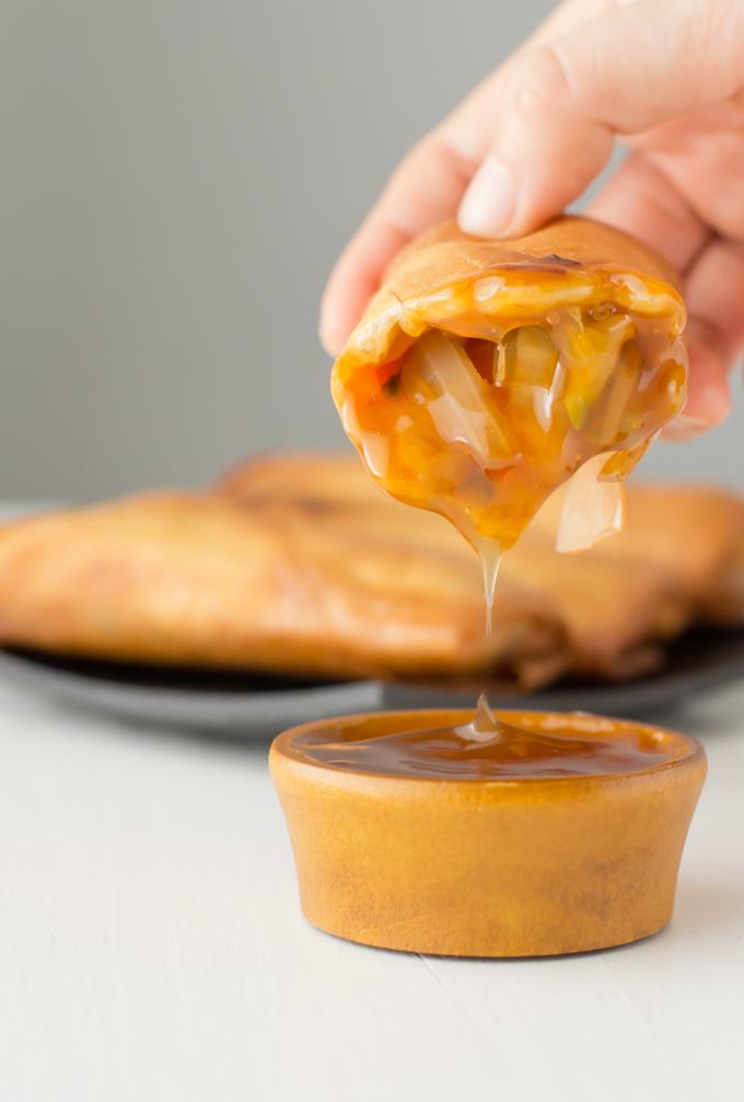 Rollitos de primavera con salsa agridulce | danzadefogones.com #danzadefogones #vegano #vegana #receta
