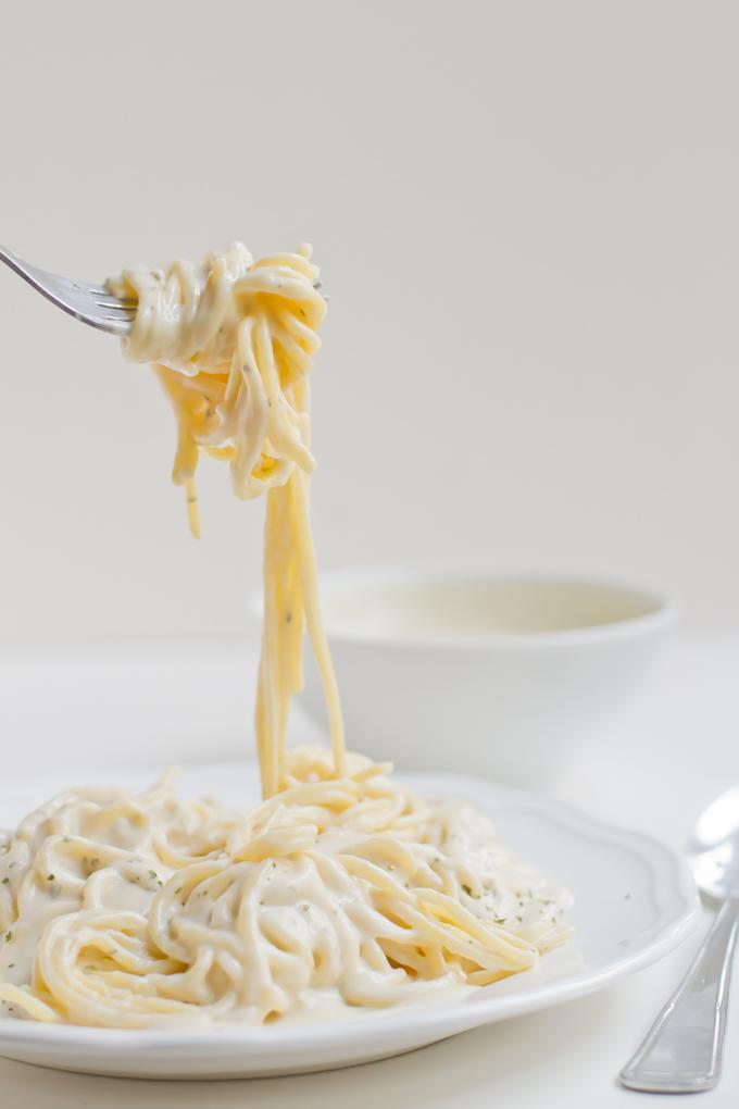 Pasta Alfredo vegana | danzadefogones.com #danzadefogones #vegano #vegana #receta #singluten