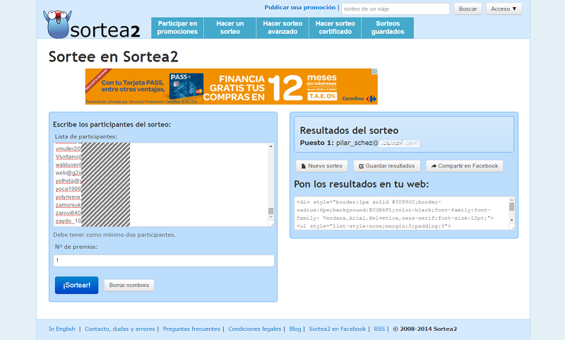 Sorteo Especial Suscriptores web