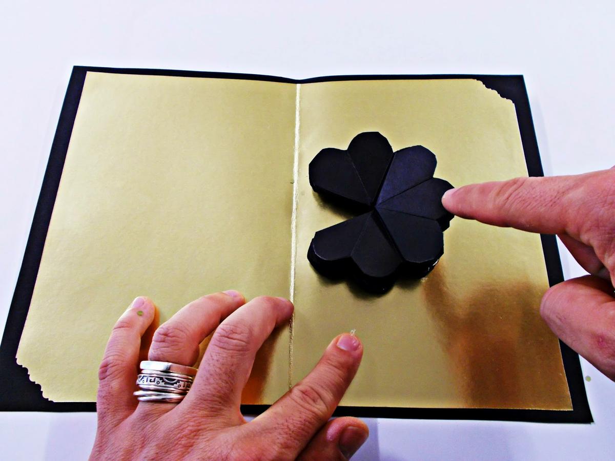 DIY-craft-tarjeta navideña-pop up-navidad-flores-Christmas-felicitación-6