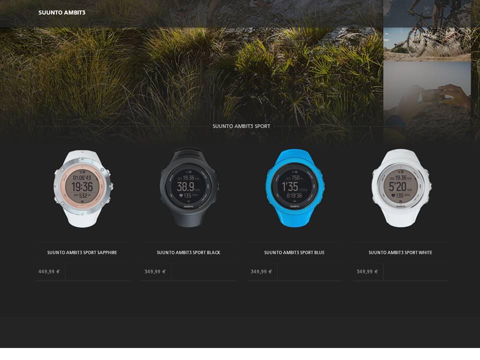 polar v800 suunto ambit3 garmin fr920xt 3