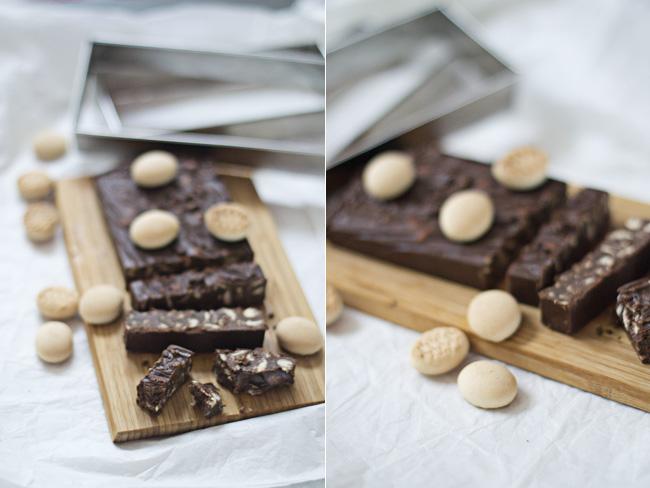 turron de chocolate y galletas collage Turrón de chocolate y galletas Quely