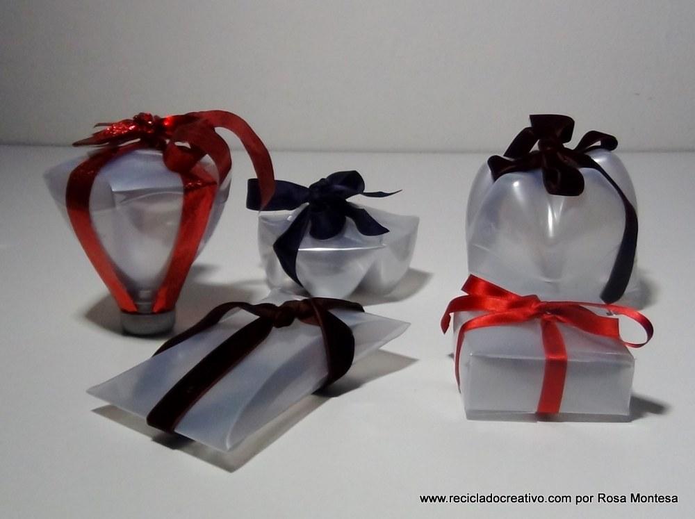 Cómo hacer cajas de regalo con una botella de pepsi reciclada