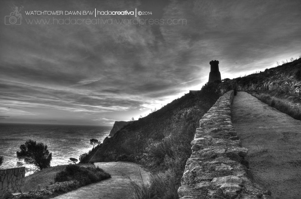 Watchtower Dawn BW