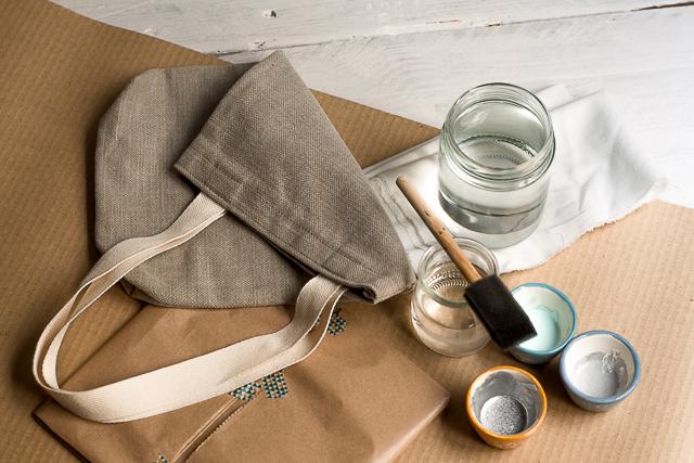 materiales bolsa decorada pangala