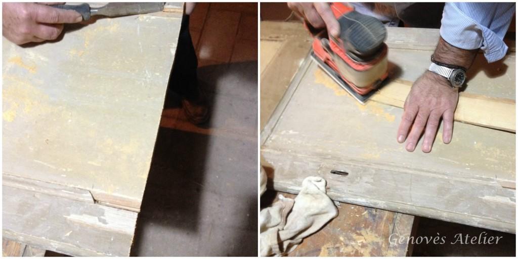 Colocando travesaño Genoves Atelier