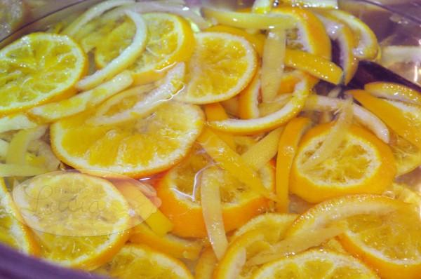 Naranjas agua azúcar