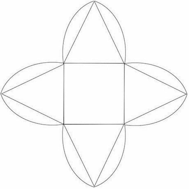 caja regalos plantilla