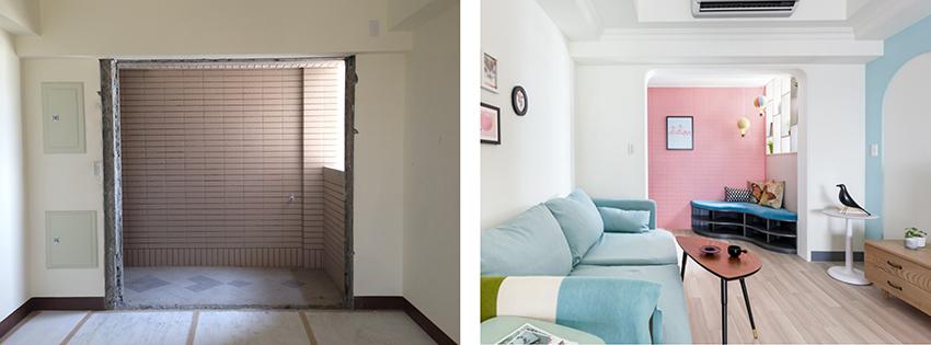 El antes y después de un apartamento con color - Blog T&D