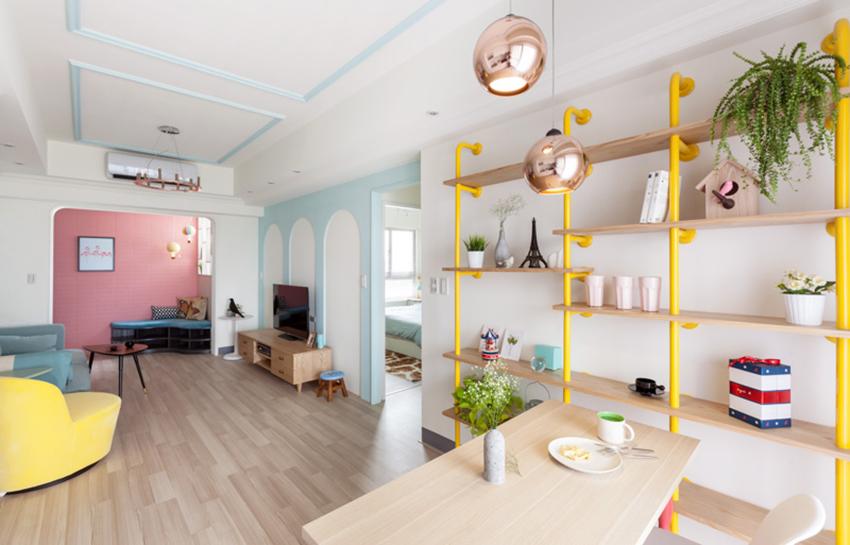 El antes y después de un apartamento con mucho color - Blog T&D
