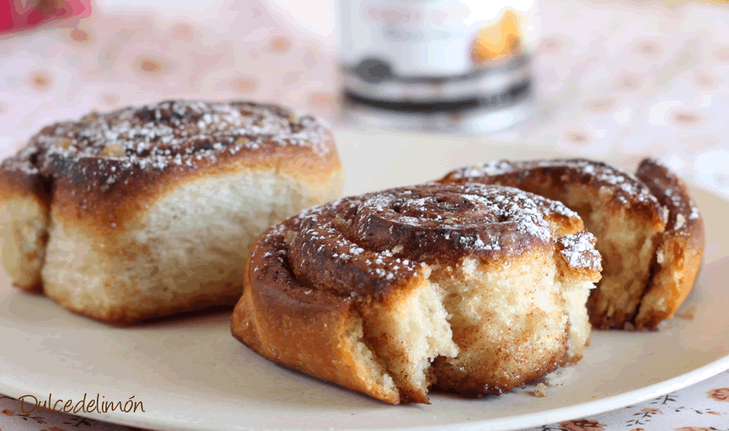 Rollos de canela con un toque