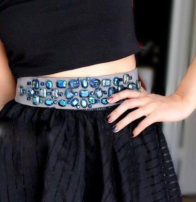 cinturón pedrería