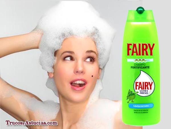 Champú Fairy detergente