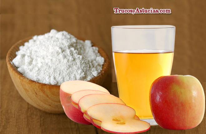 champú casero con bicarbonato y vinagre de manzana