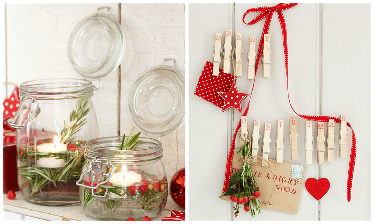 Decoración navidad en rojo