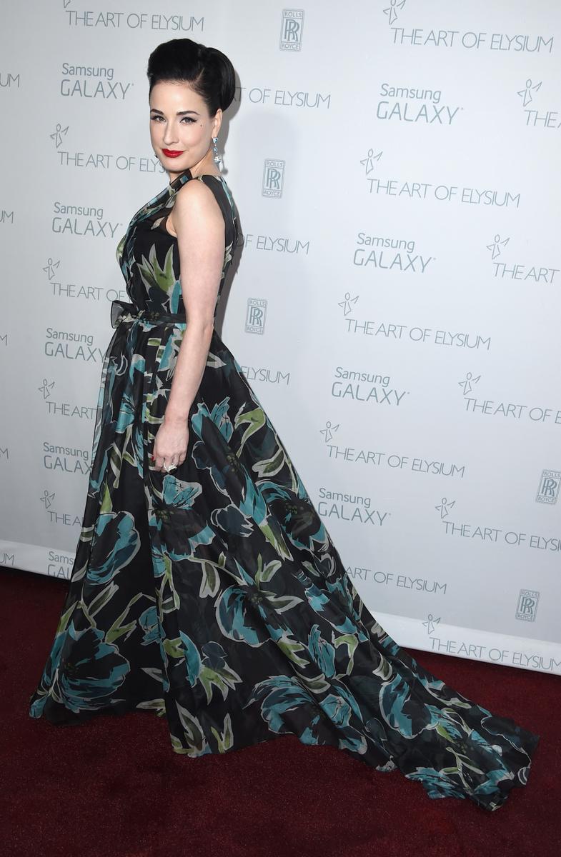 Vestido de noche de Carolina Herrera_Dita Von Teese