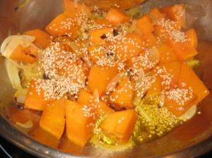 calabaza con azukis para adelgazar