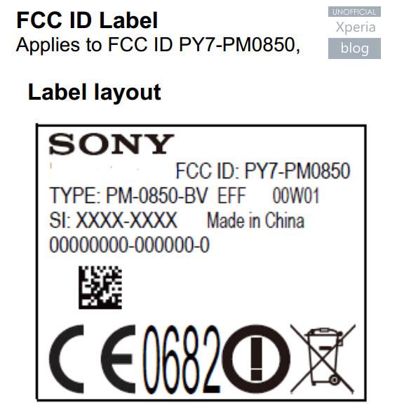 Xperia Z4 FCC 1
