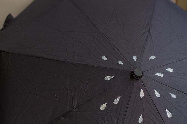 pintar las primeras gotitas en blanco paraguas pangala 3