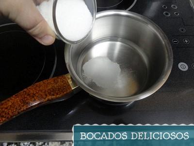 preparamos el almibar