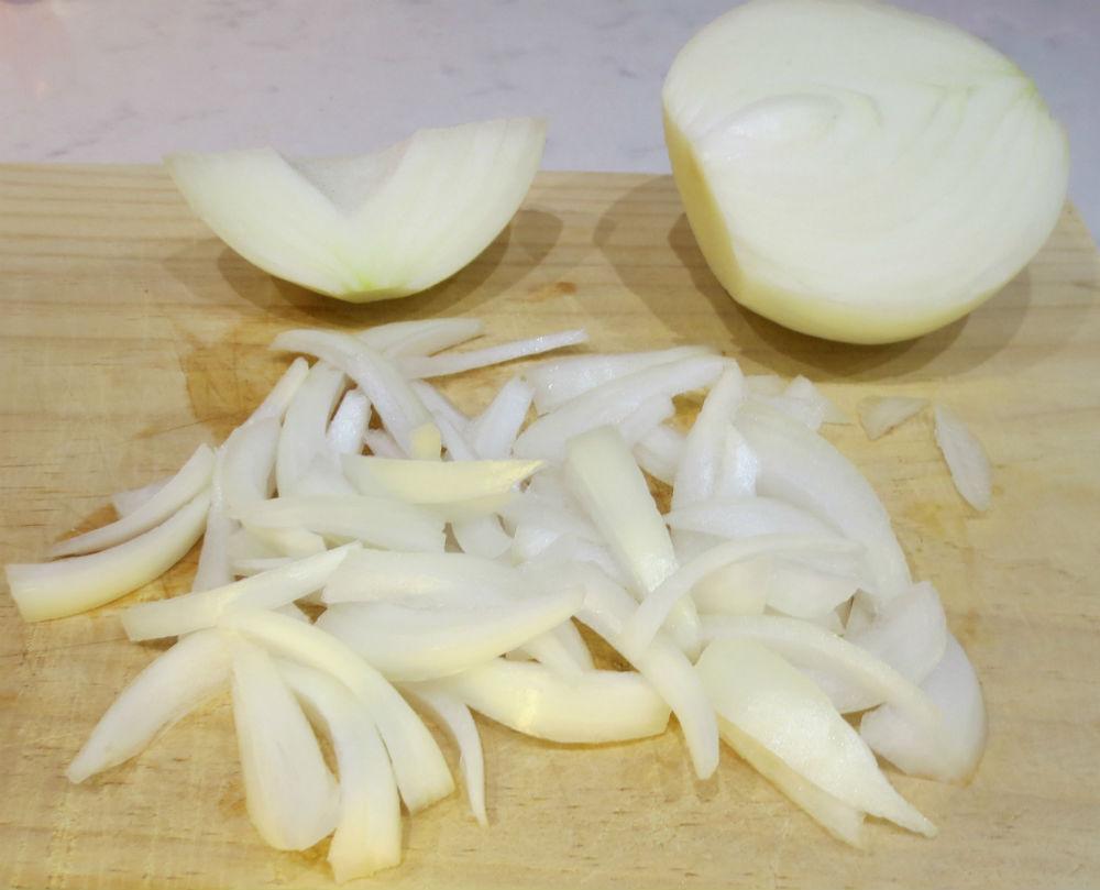Cebolla en tiras