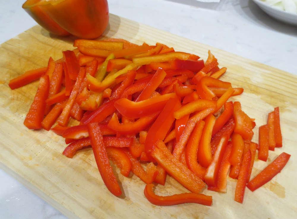 Pimiento en tiras