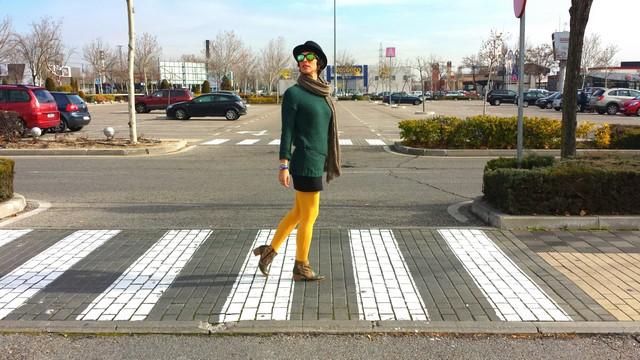 Look Jersey Verde, Medias Mostaza19