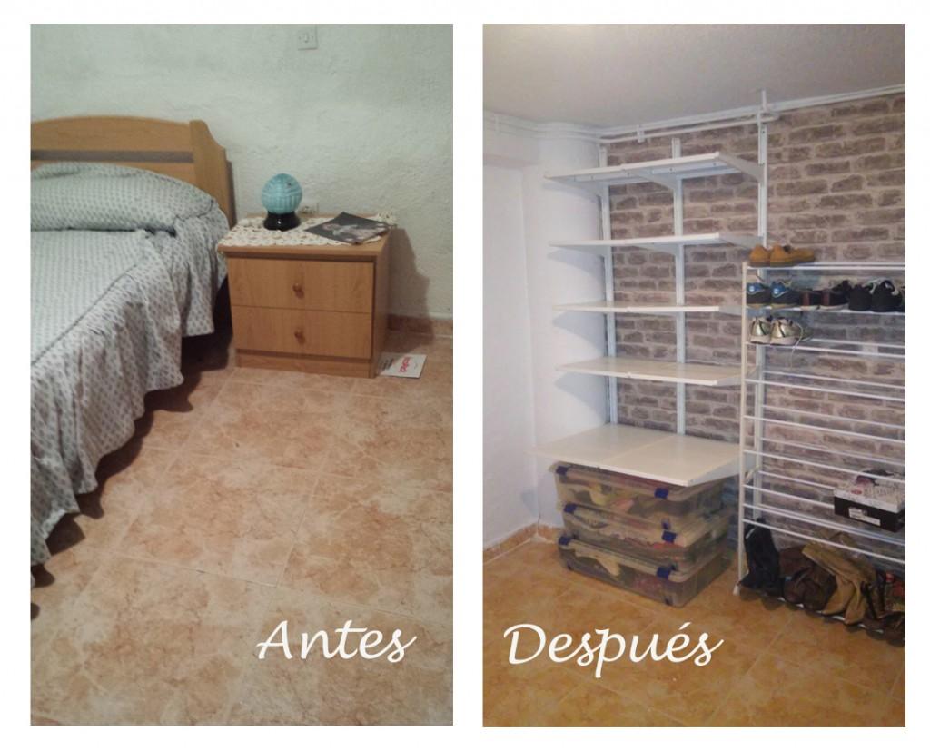 Vestidor - Antes y después