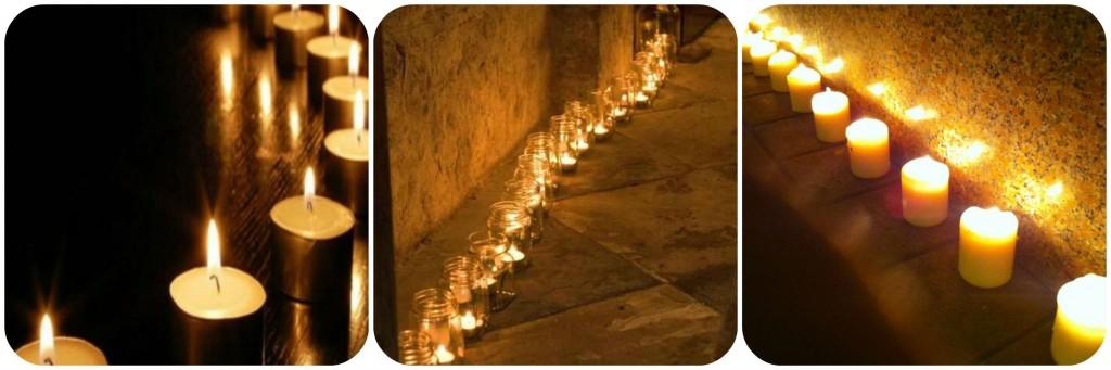 Velas en el pasillo