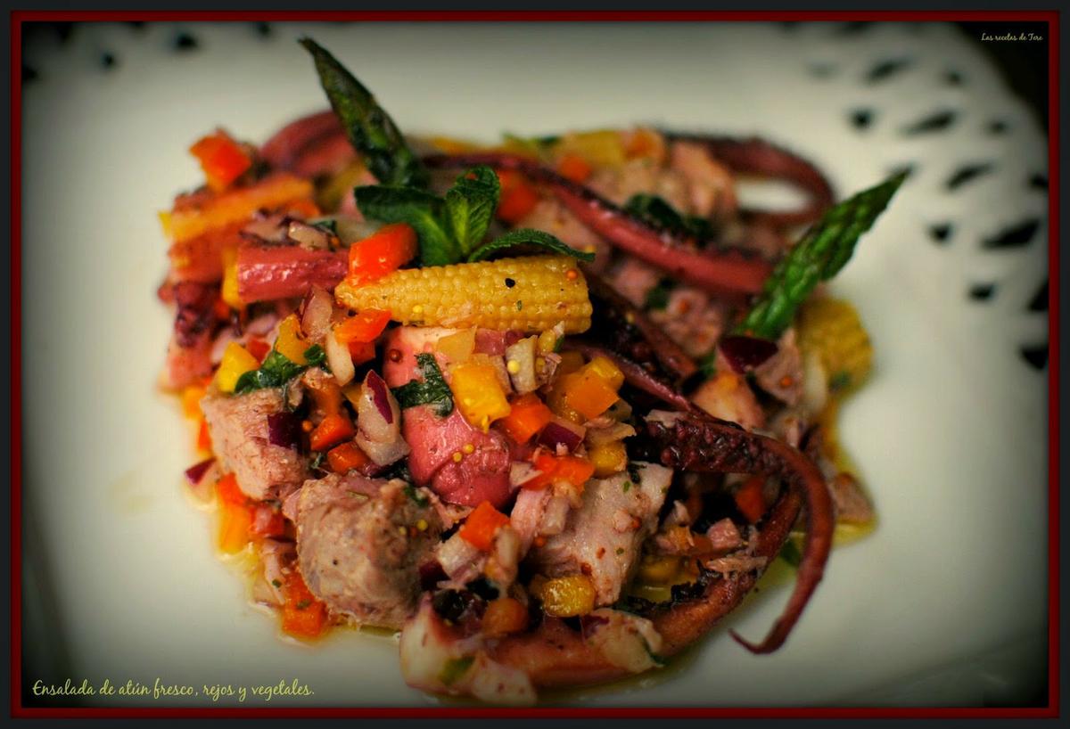 ensalada de atún fresco rejos y vegetales tererecetas 03