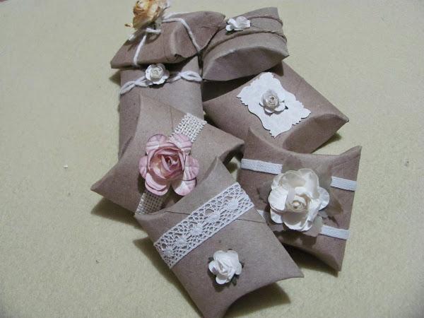 Aprende a hacer unas pequeñas cajas de regalo con rollos de papel