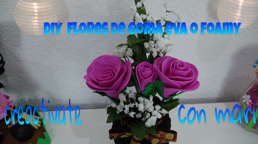Diy Flores De Foamy ¡crea Rosas Eternas Manualidades 0898