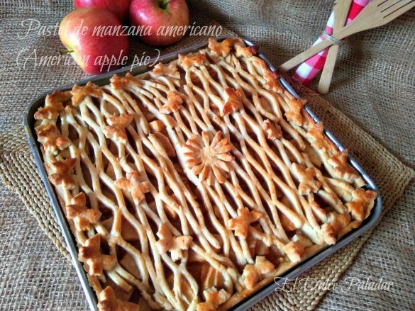 Pastel de manzana americano (American apple pie)