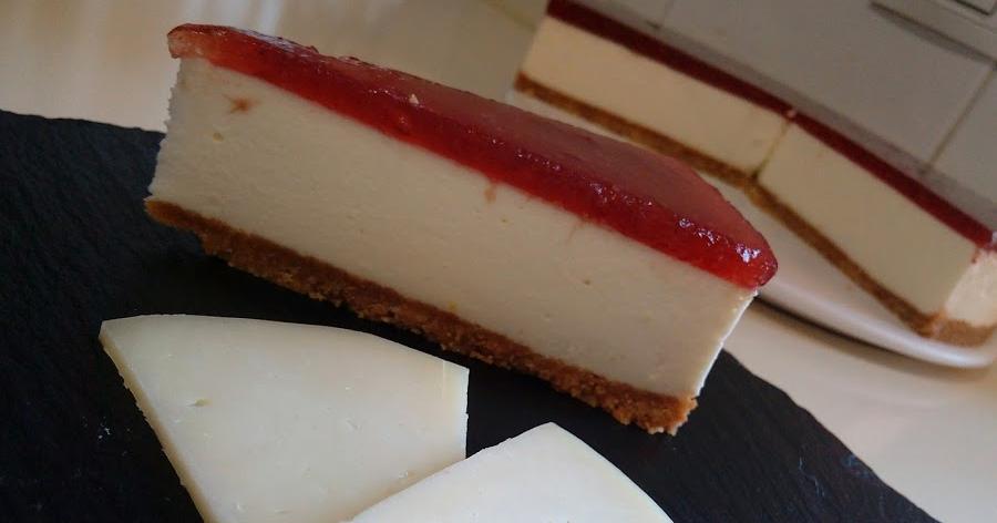 Tarta de mousse de queso manchego