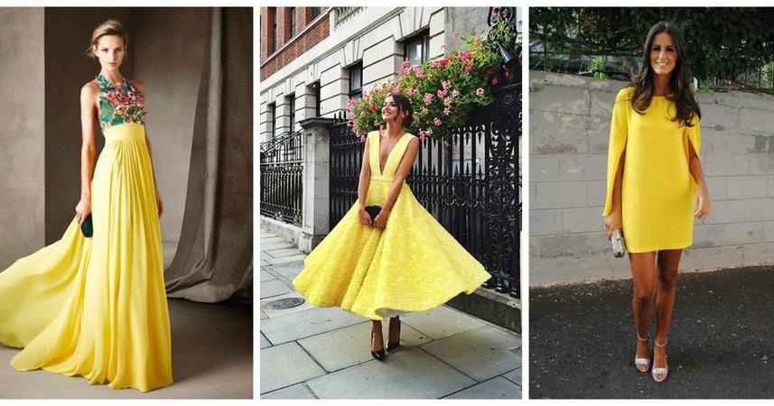 Halar eficacia animación Cómo combinar un vestido amarillo para ir de boda | Bodas