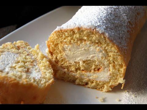 Brazo gitano con nata esponjoso