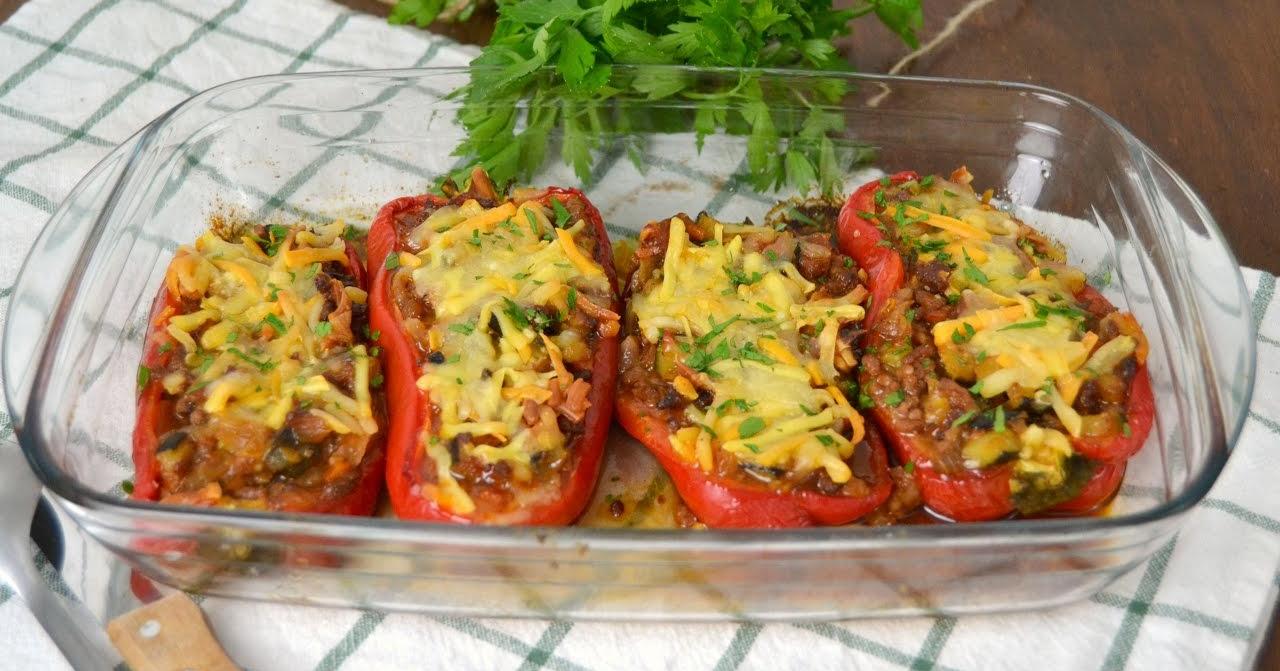 Pimientos Rellenos De Carne Picada Cocina