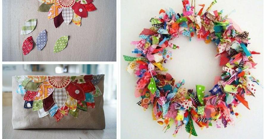 Upcycling y manualidades con retazos pequeños de tela Manualidades