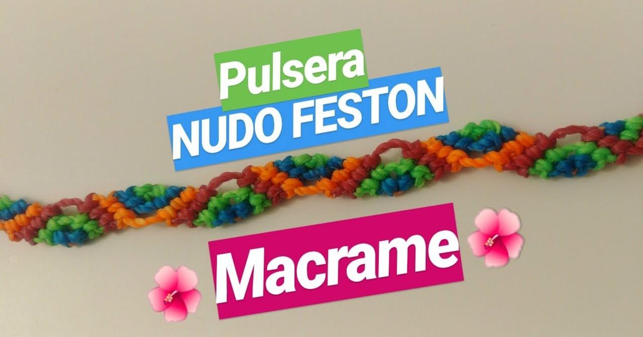 C Mo Hacer Una Pulsera En Nudo Fest N Tutorial De Macram Paso A Paso