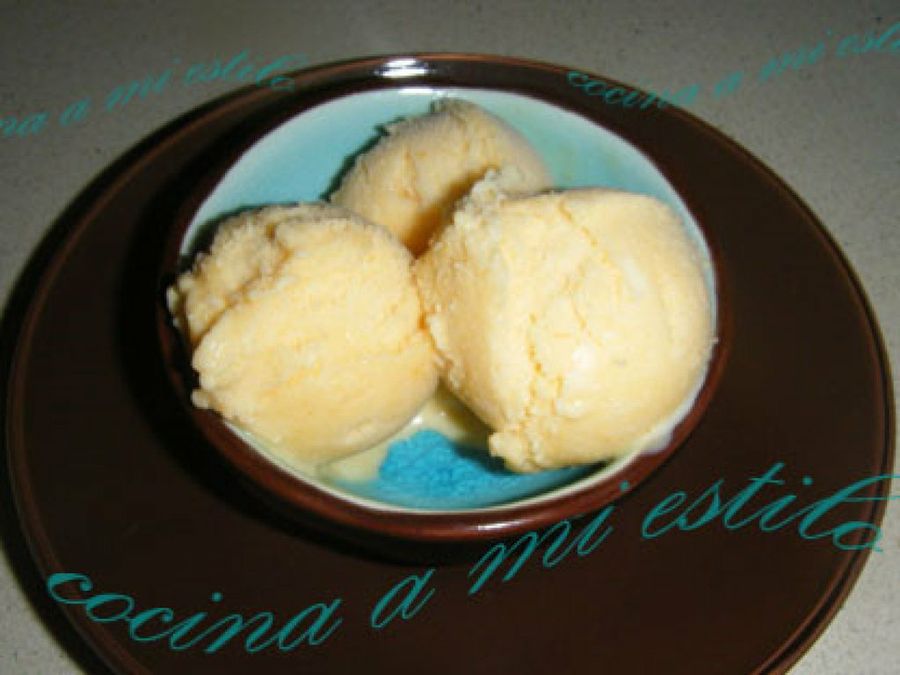 Helado de albaricoques