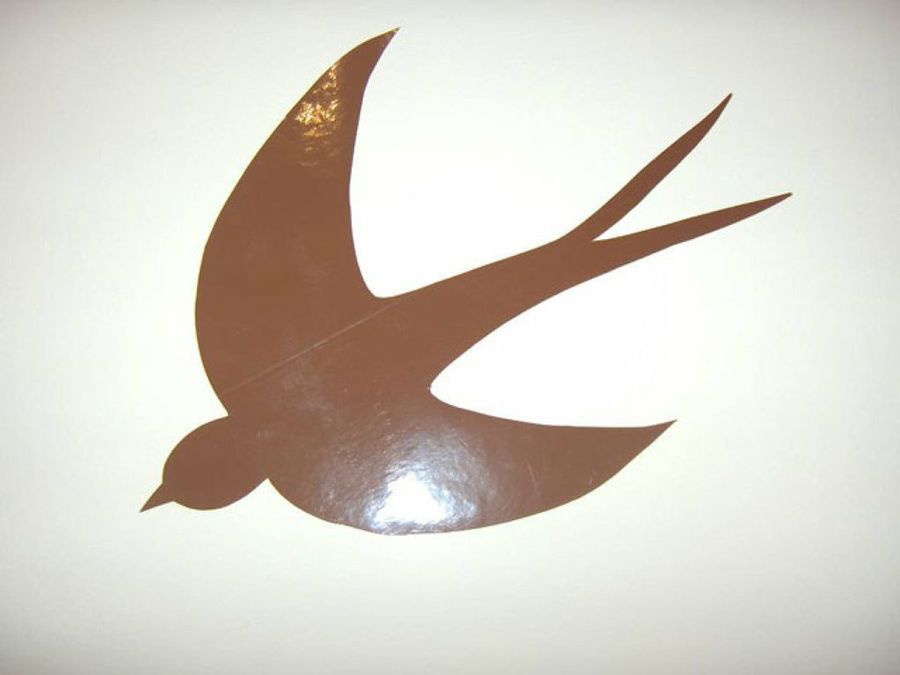 pájaro de cartulina